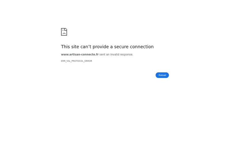 Capture d'écran de L'Artisan Connecté