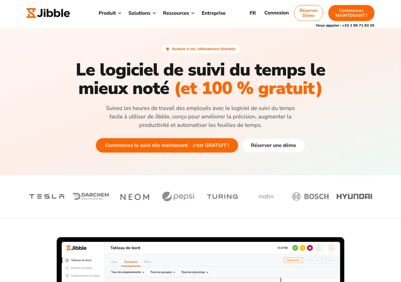 Capture d'écran de Jibble