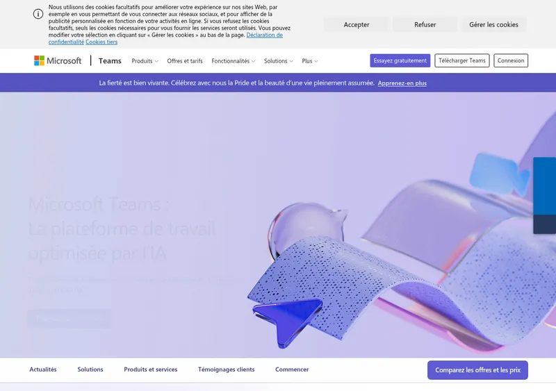 Capture d'écran de Microsoft Teams