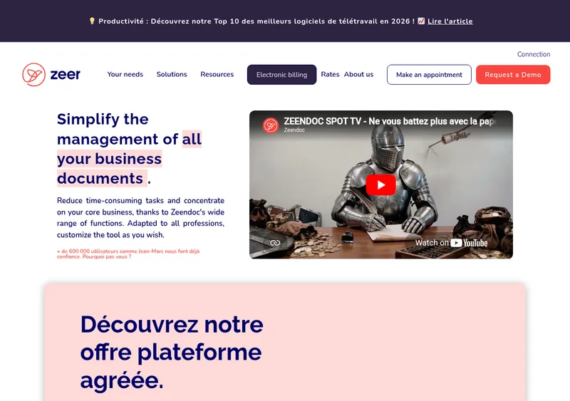 Capture d'écran de Zeendoc